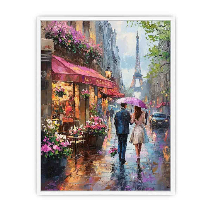 Paris street II Canvas Painting 