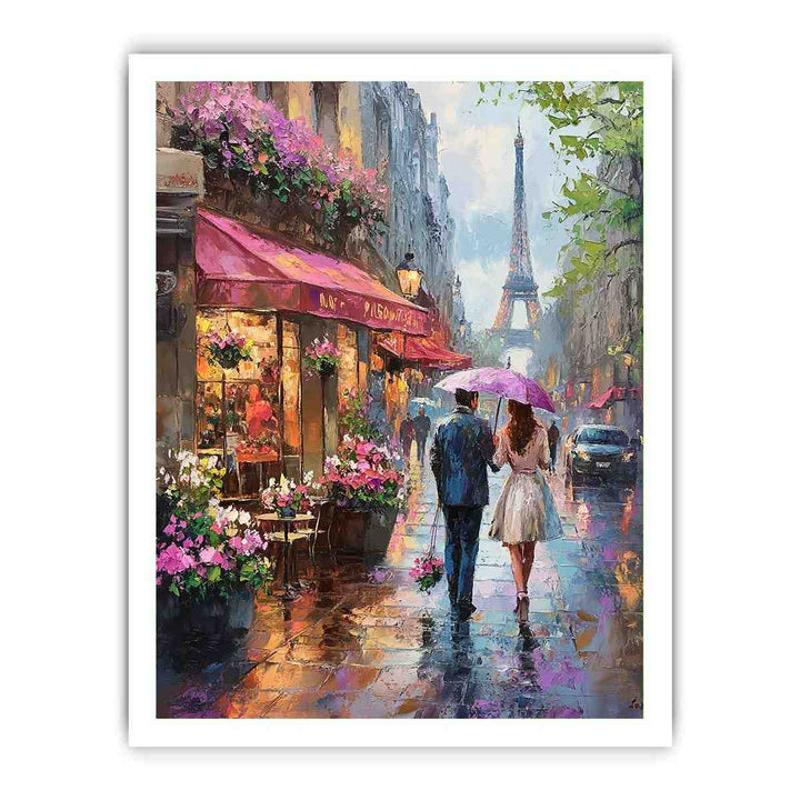 Paris street II Canvas Painting 