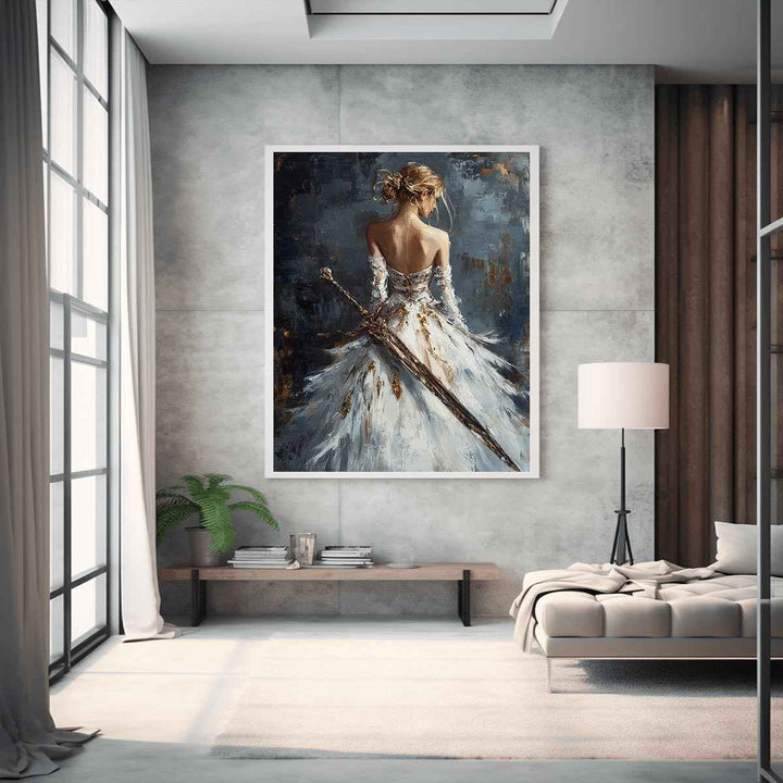 Lady Justice Canvas Painting 