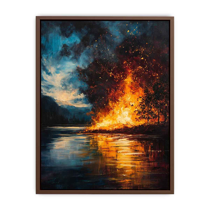 Fire Canvas Painting 