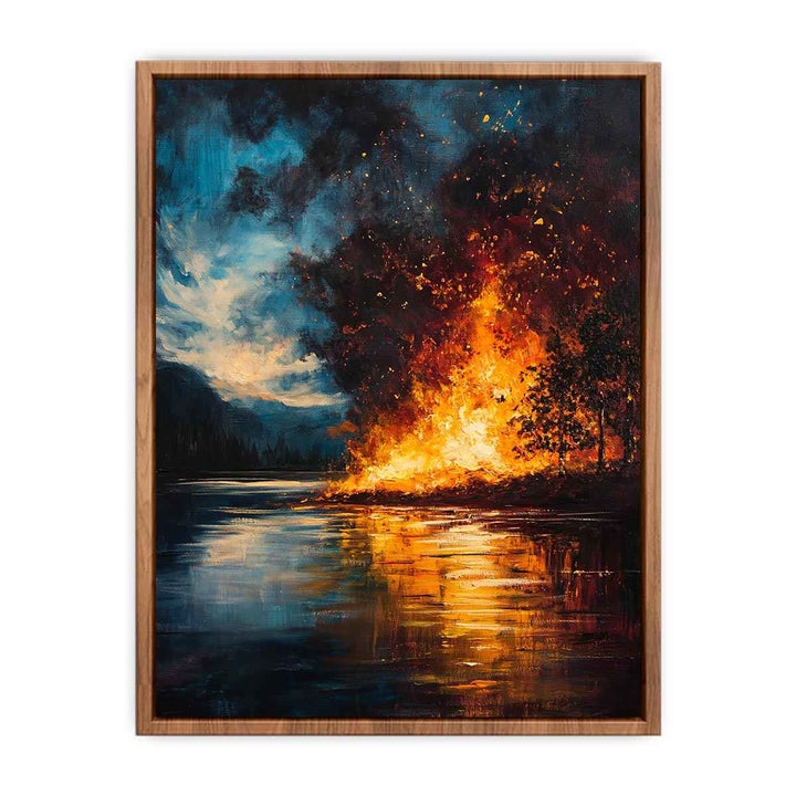 Fire Canvas Painting 