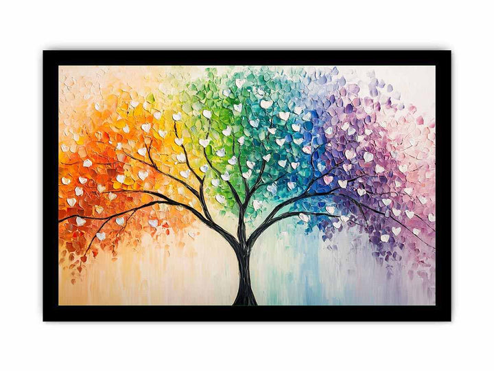 Love Tree Canvas Painting 