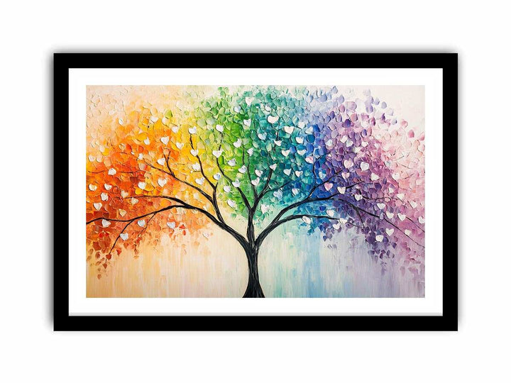 Love Tree Canvas Painting 