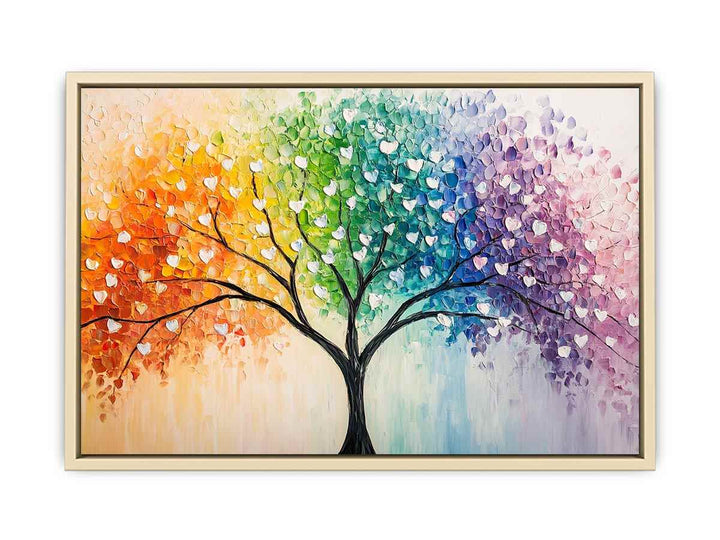 Love Tree Canvas Painting 