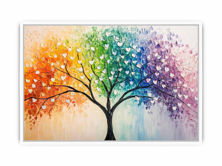 Love Tree Canvas Painting 