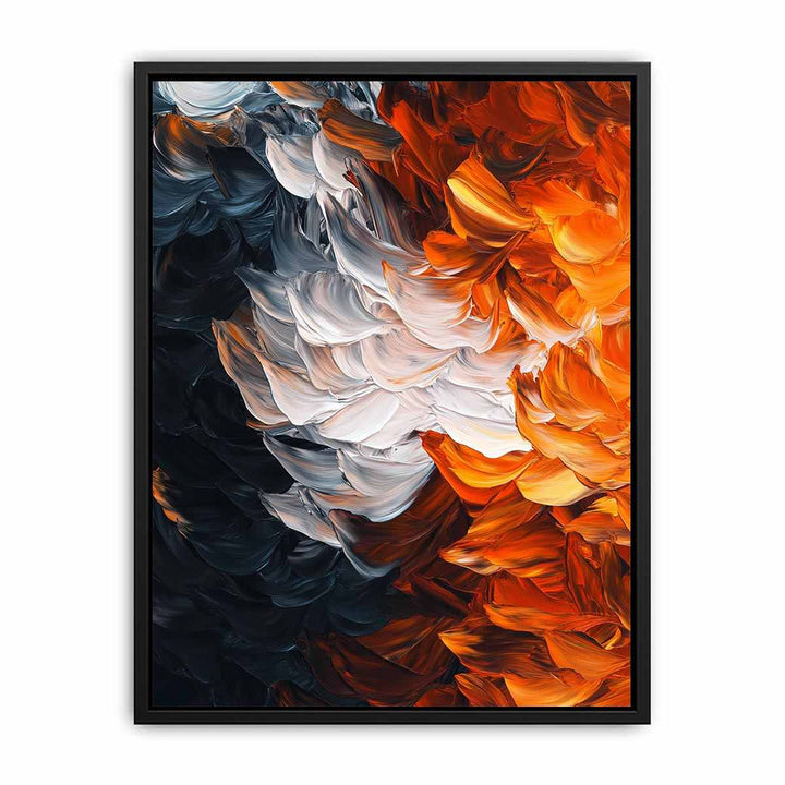 Orange Accents Canvas Painting 