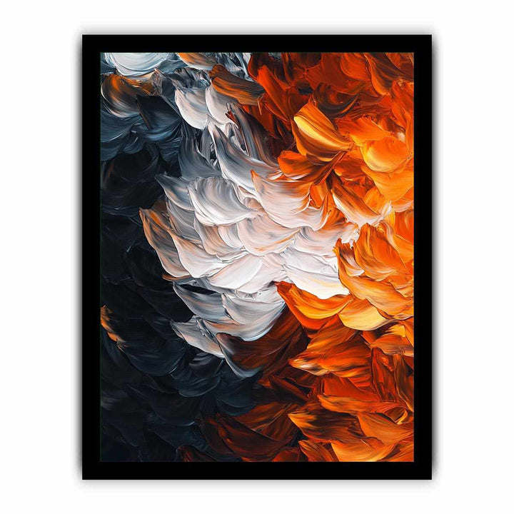 Orange Accents Canvas Painting 