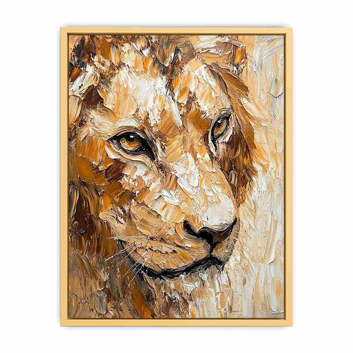 King of Beasts Canvas Painting 