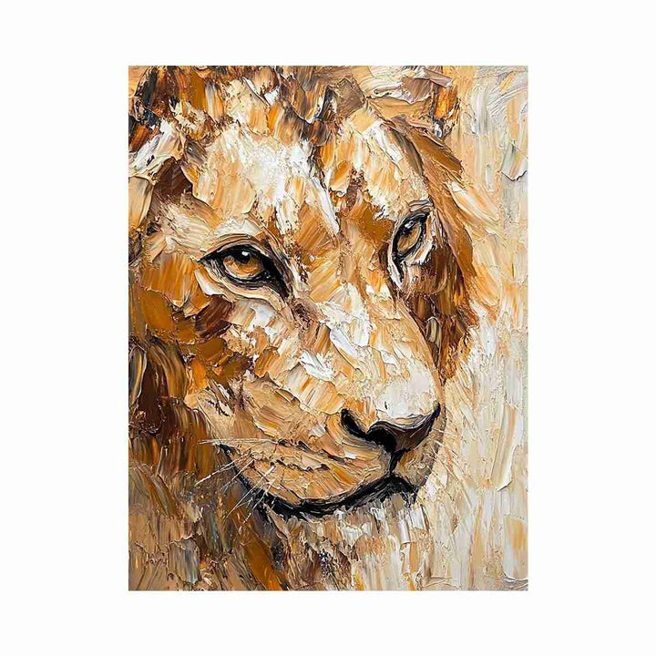 King of Beasts Oil Painting 