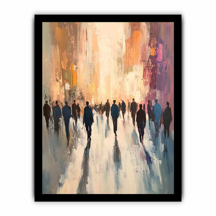 Passersby Canvas Painting 