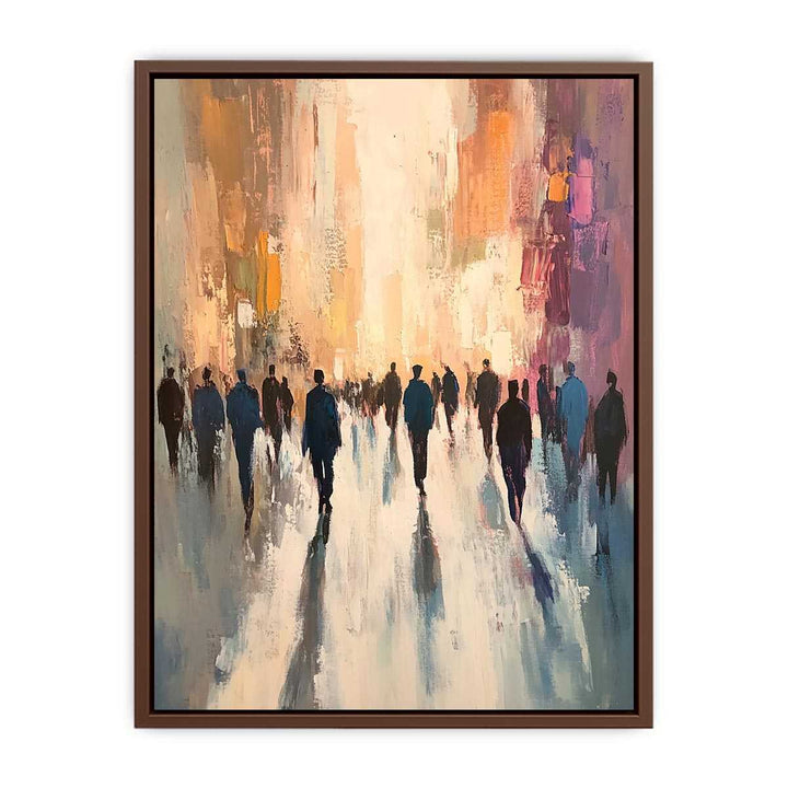 Passersby Canvas Painting 