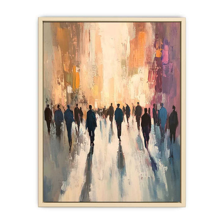 Passersby Canvas Painting 