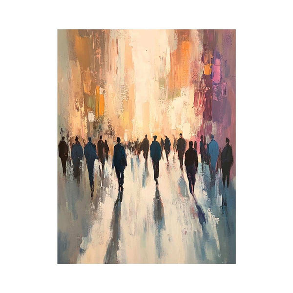 Passersby Oil Painting 