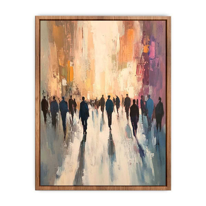 Passersby Canvas Painting 