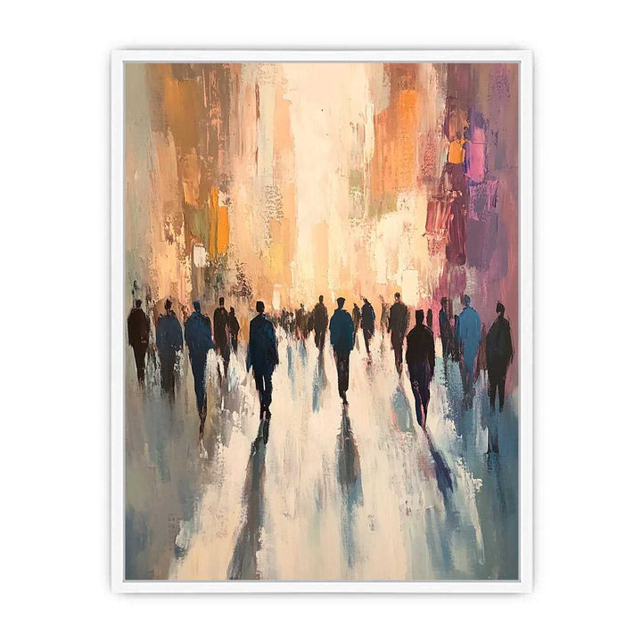 Passersby Canvas Painting 