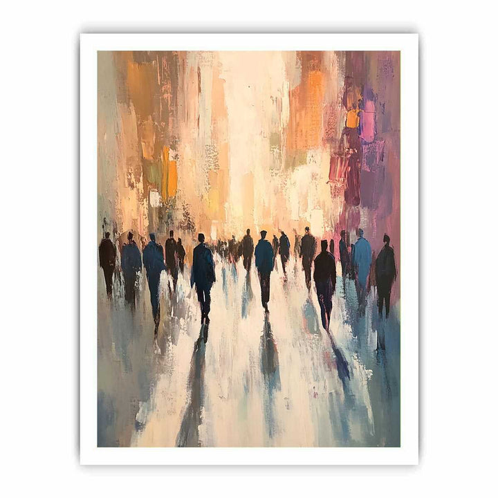 Passersby Canvas Painting 