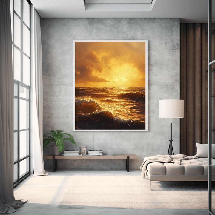 sunlit waters Canvas Painting 