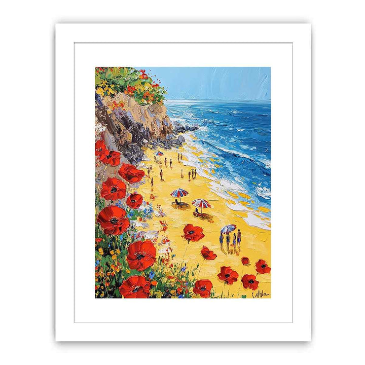 Poppies on the Tides Canvas Painting 