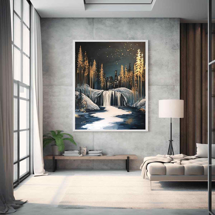 Riverscape Canvas Painting 