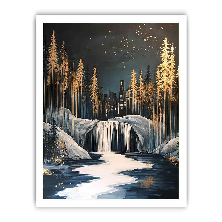 Riverscape Canvas Painting 