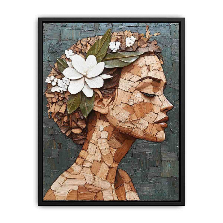 Crowned in Bloom Canvas Painting 