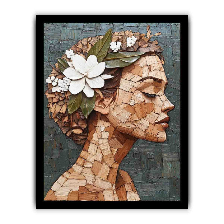 Crowned in Bloom Canvas Painting 