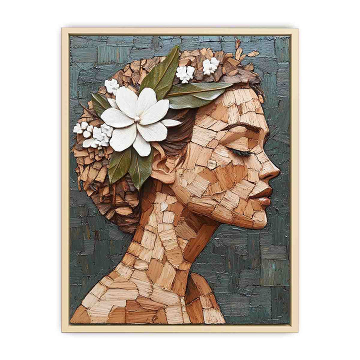 Crowned in Bloom Canvas Painting 