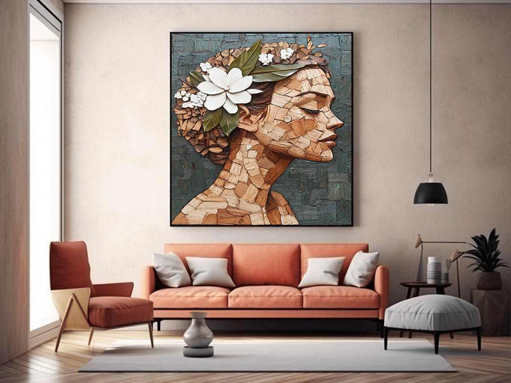 Crowned in Bloom Painting 