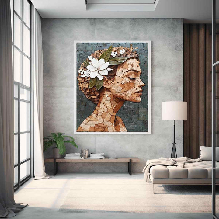 Crowned in Bloom Canvas Painting 