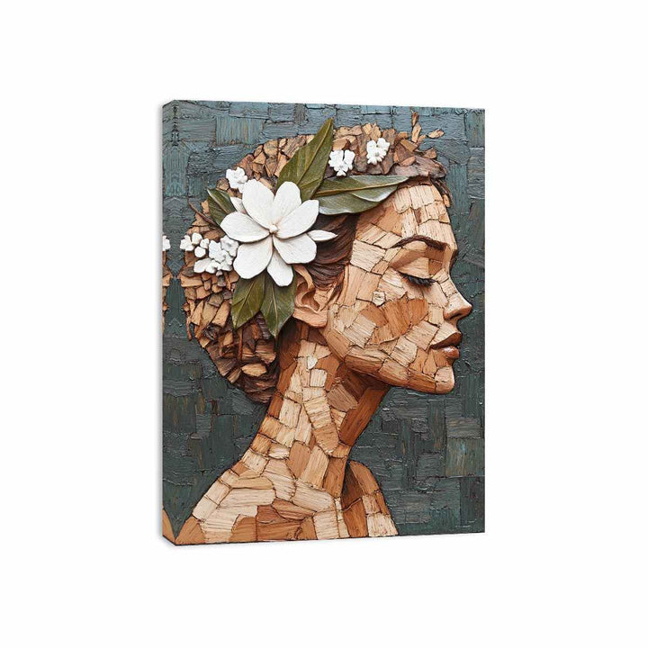 Crowned in Bloom Canvas Painting 