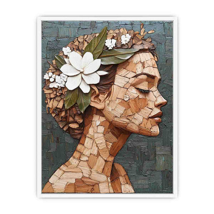 Crowned in Bloom Canvas Painting 