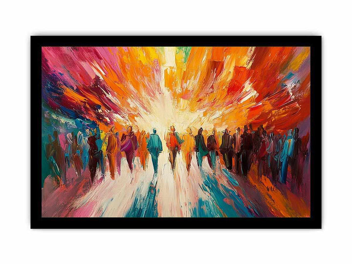 Urban Ballet Canvas Painting 