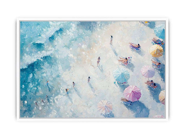 Footprints in the Sand Canvas Painting 