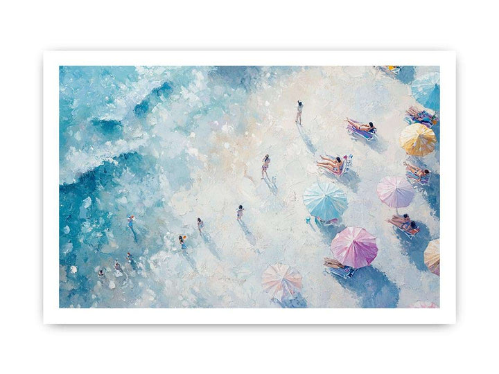 Footprints in the Sand Canvas Painting 