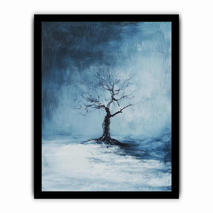 Cold Night Canvas Painting 