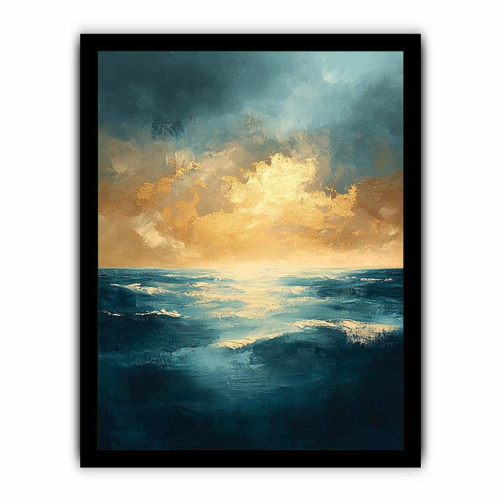 Azure Symphony Canvas Painting 