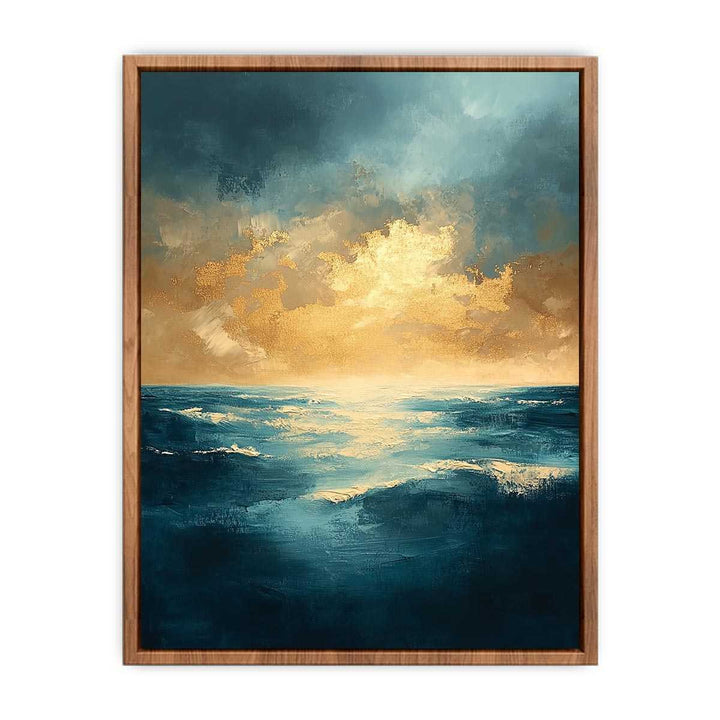 Azure Symphony Canvas Painting 