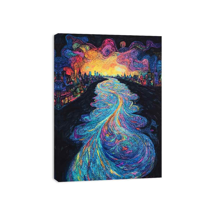 Thames river Canvas Painting 