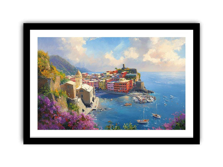 Cinque Terre Italy Canvas Painting 