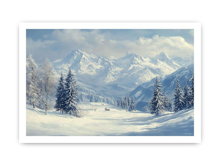 Crown of the Alps Canvas Painting 