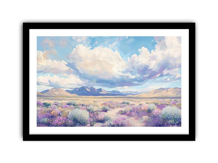 A Soft Symphony of Clouds and Bloom Canvas Painting 