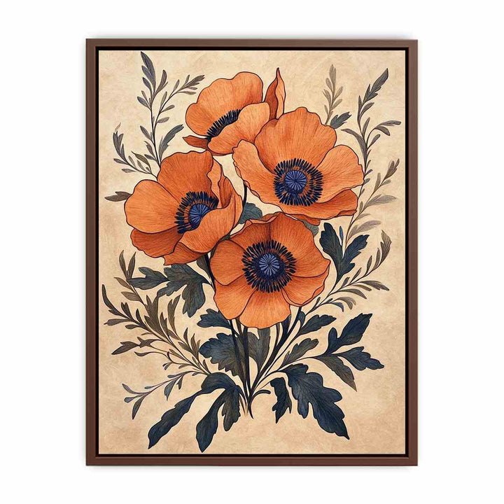 Poppies Under the Sun Canvas Painting 