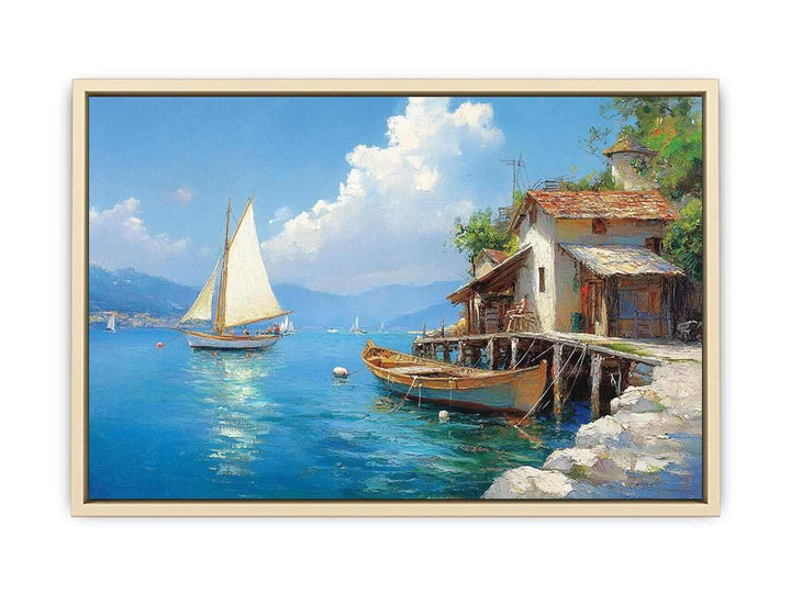 Harbor Canvas Painting 