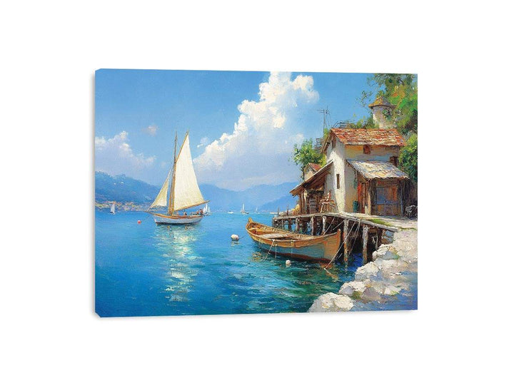 Harbor Canvas Painting 