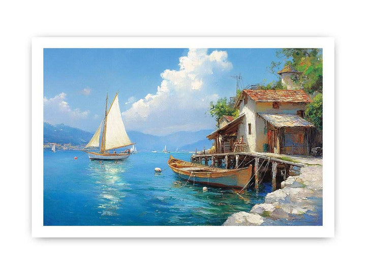 Harbor Canvas Painting 