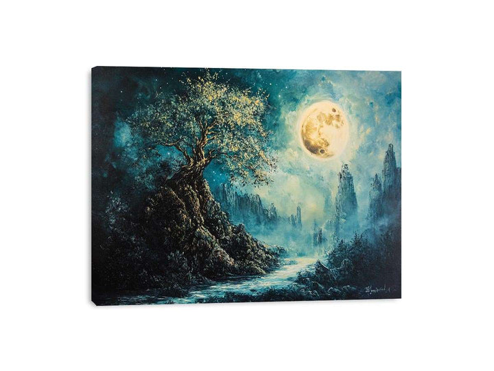 The Mystical Pathway Canvas Painting 