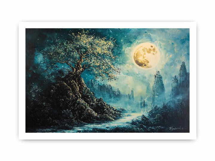 The Mystical Pathway Canvas Painting 