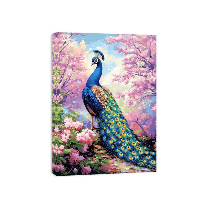 Magestic Peacock Canvas Painting 