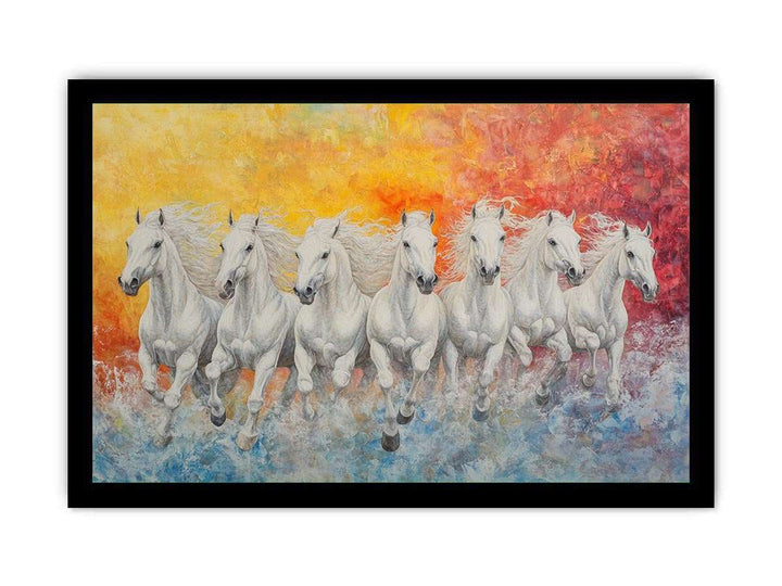 Seven Spirits on the Run Canvas Painting 