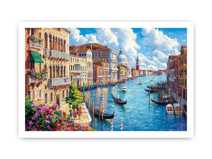 Grand Canal Canvas Painting 